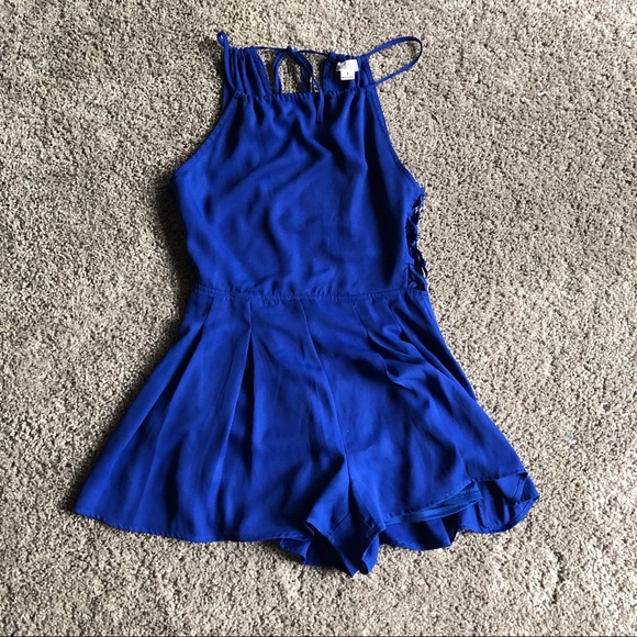Love Riche Dresses & Skirts - NWT Boutique Royal Blue Romper